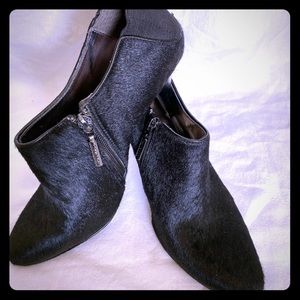 Calvin Klein fur hide ankle  boots  size 9